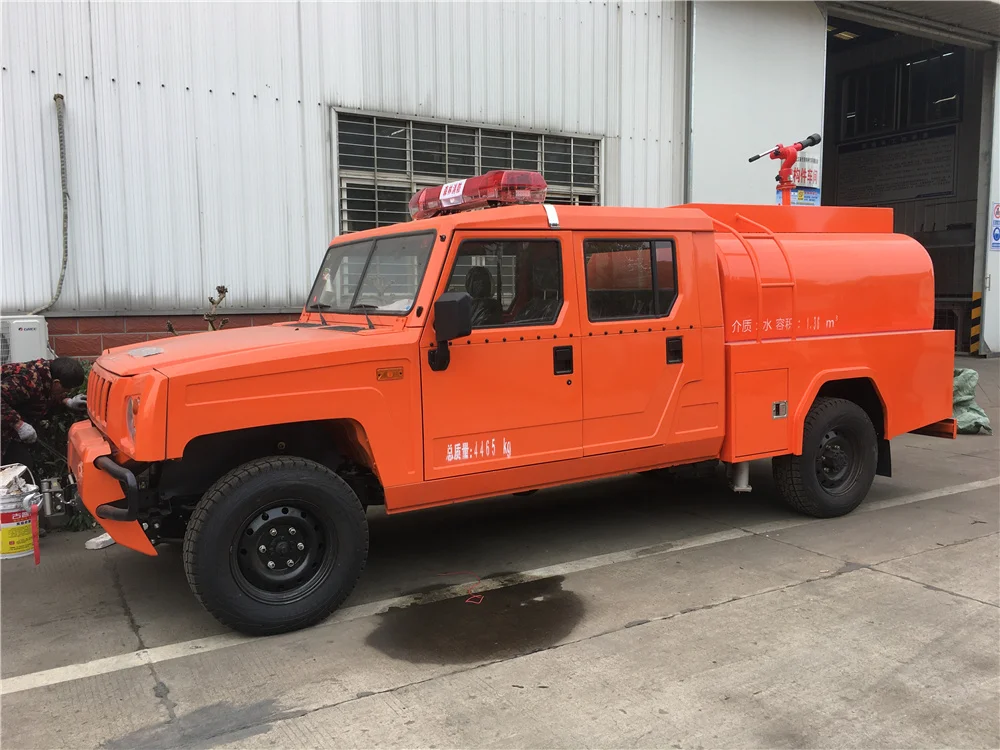 Full drive 2cbm emergency fire engine trucks water supply vehicle