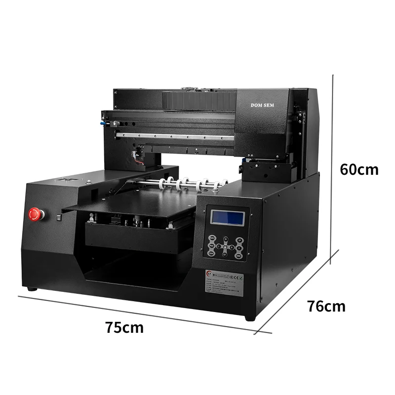 Factory Direct Automatic Cylinder A3 Size Plus UV Flatbed Print Machine For Thermos Pattern Printing Machine Bottle Printers