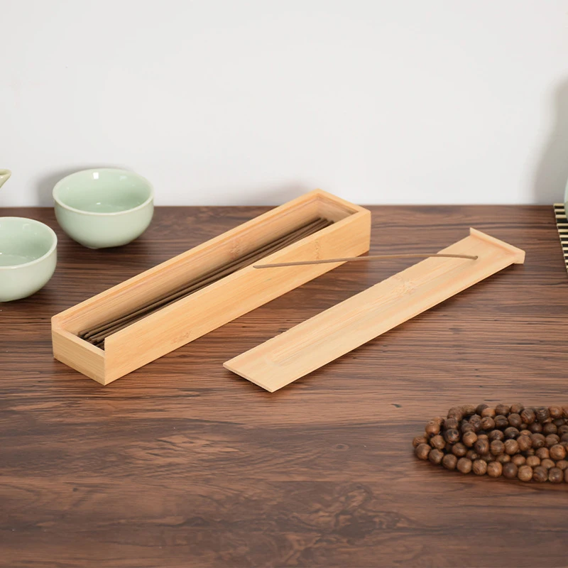 Agarwood Box Wooden Incense Box In Rectangular Shape Incense Burner Box Incense Ash Burner