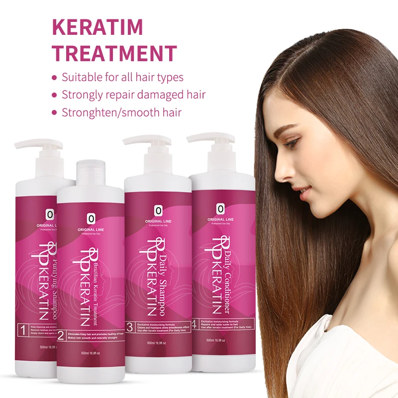 organic professional Best Smooth Keratin Hair Straighten Cream Protein Hair Treatment Keratina