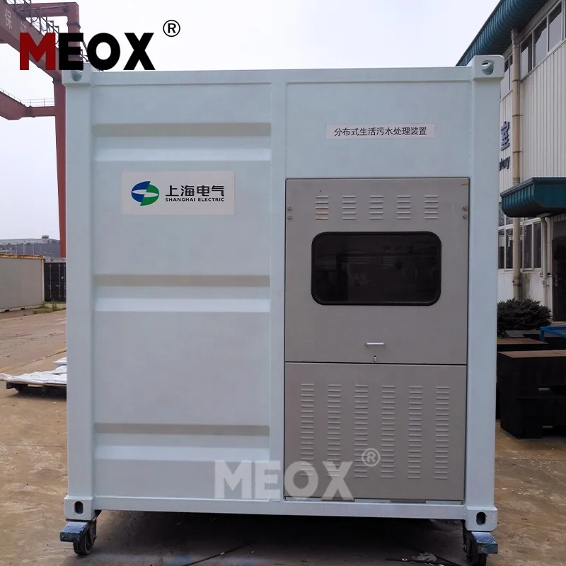 MEOX containerized Domestic Hotel Food Fruits Industrial Wastewater Mbr Biological Packaged Sewage Treatment Plant Container