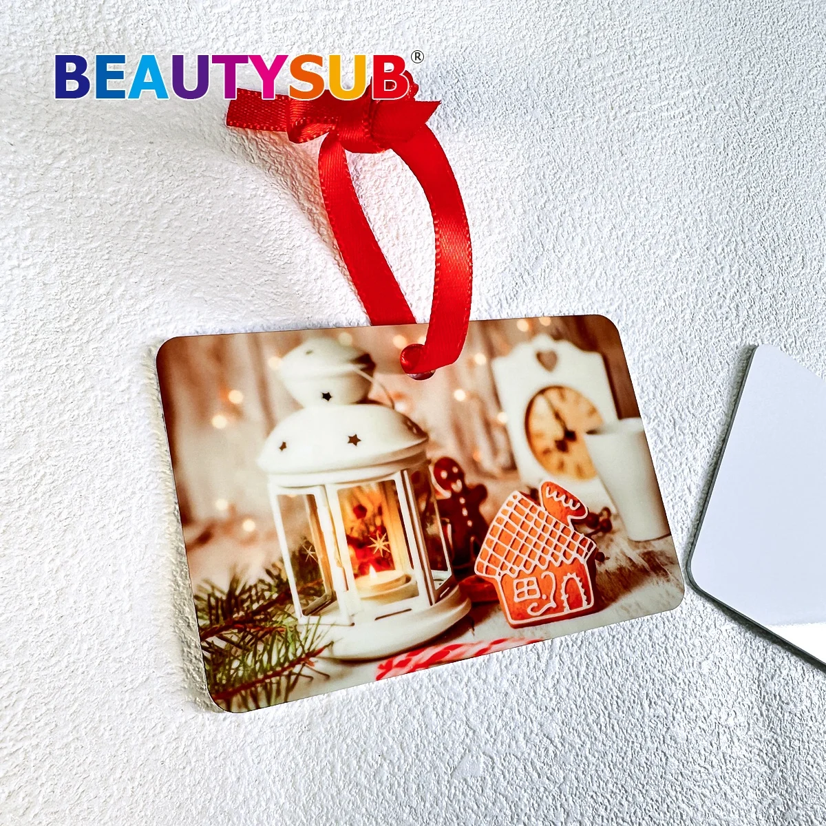 BEAUTYSUB Longstar HD Sublimation aluminum Ornament white heat transfer photo printable metal coating blanks Cut by CNC router