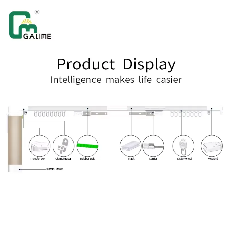 1.2 to 6.2M Tuya Smart Home Window Opener Wifi Zigbee Automatic Electric Motorized Curtain Motor For Automation System