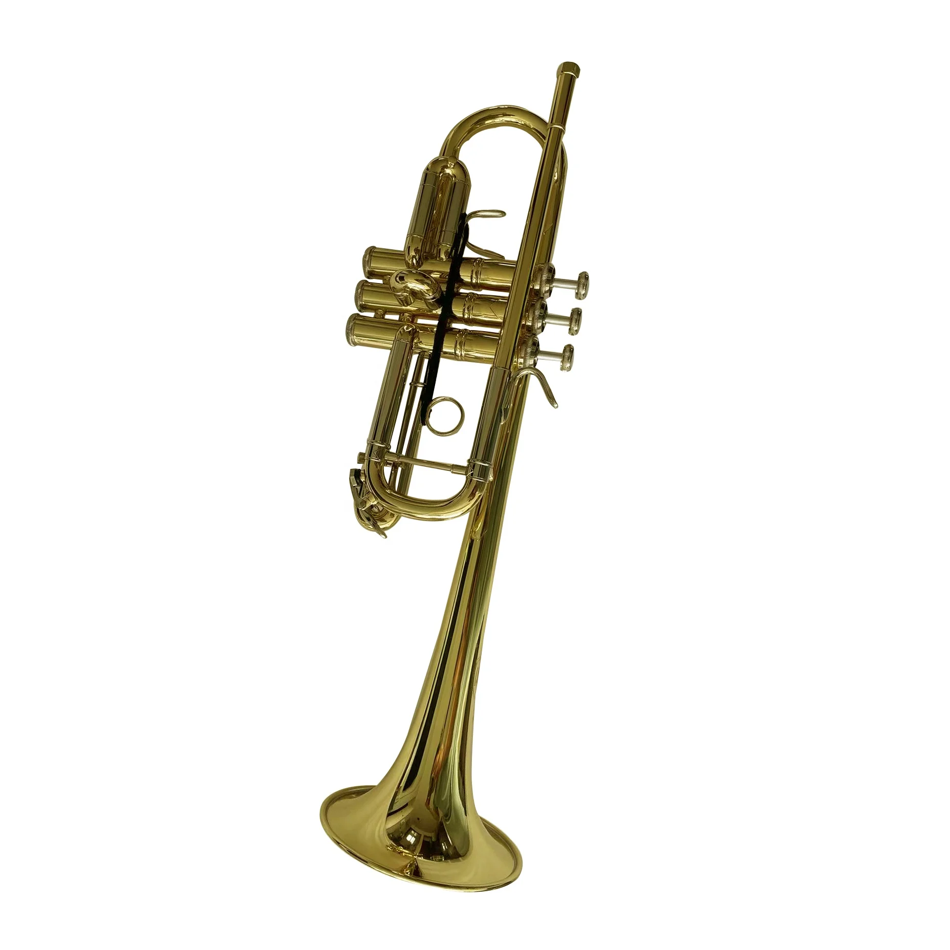 Manufacture production new model higher standard C gold lacquer trumpet