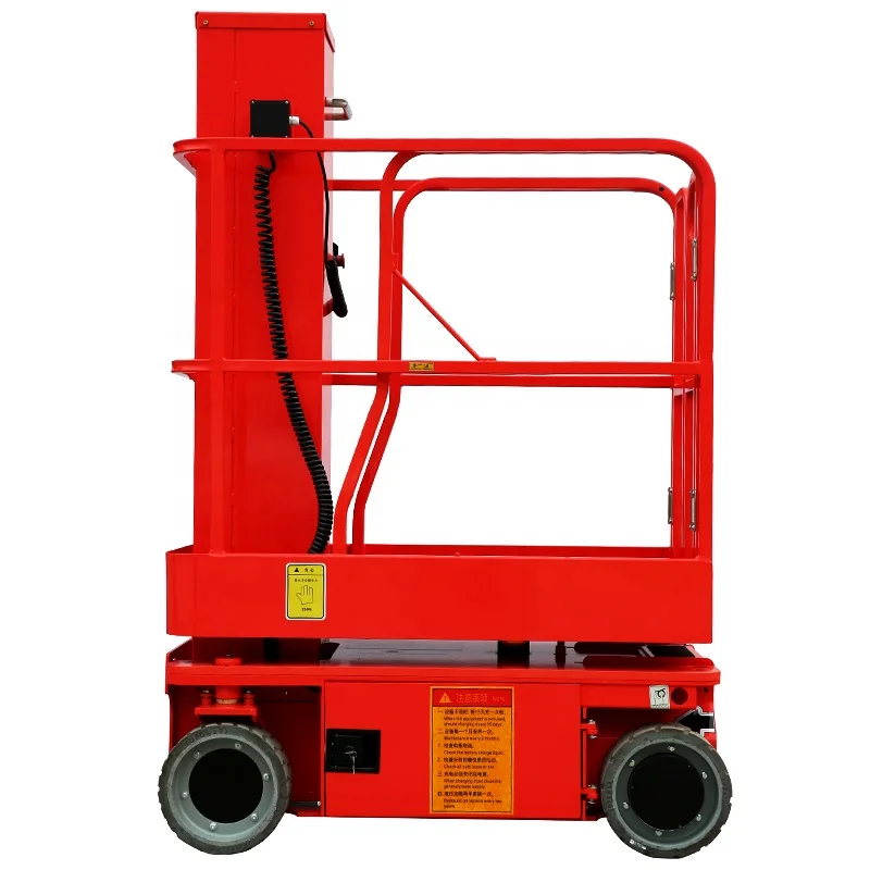 6m 8m Portable Vertical Hydraulic Ladder Mast For Aerial Maintenance And Installation