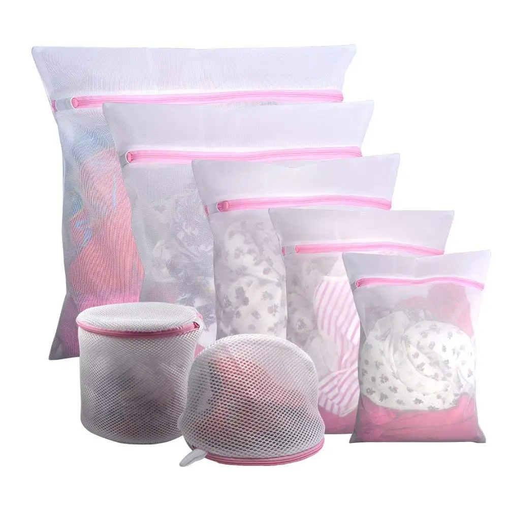 
High quality delicate mesh laundry wash bags with zippers 