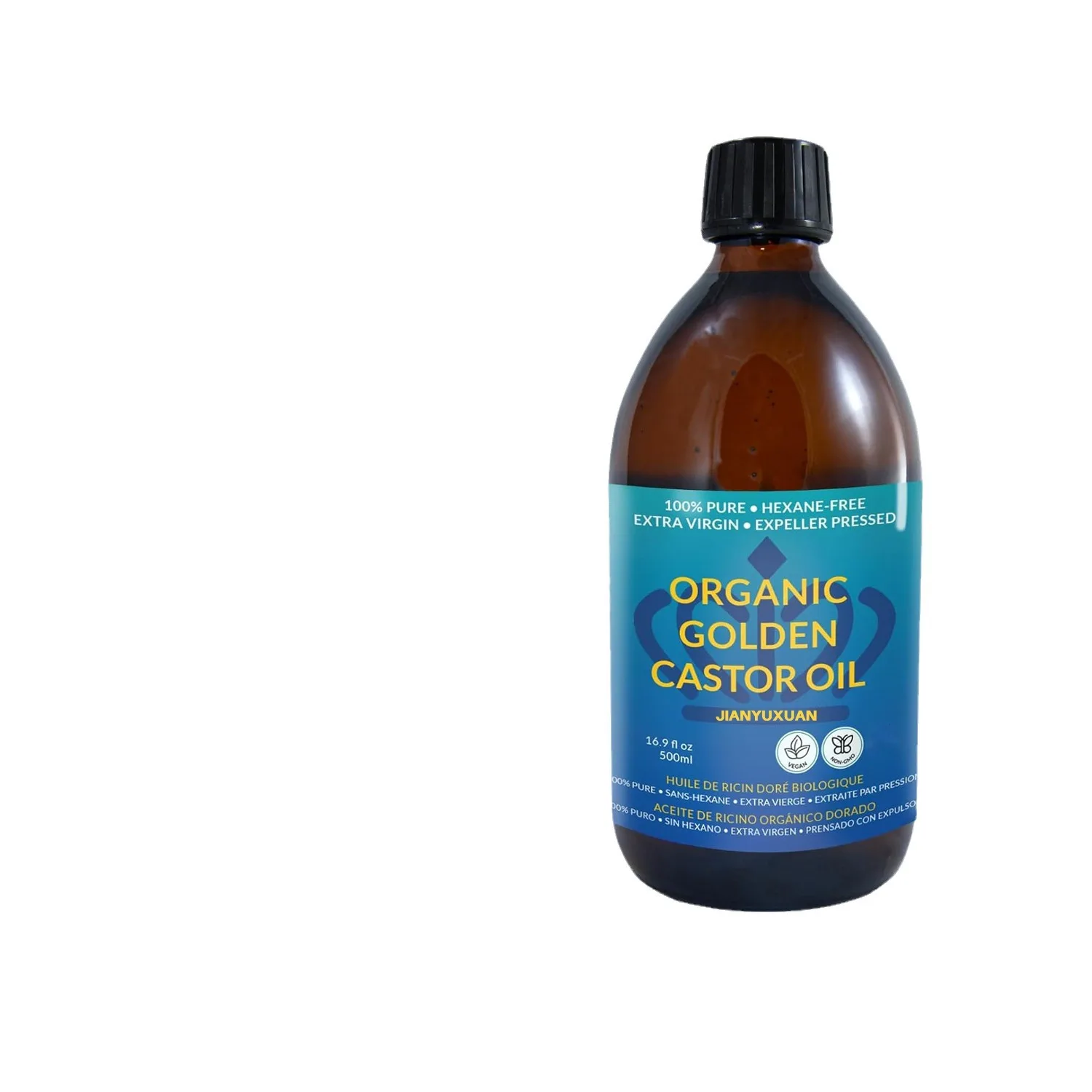 QUEEN OF THE THRONES Organic Golden Castor Oil For Hair Growth Eyelashes And Eyebrows,Original Skin, Hair and Nails Castor Serum