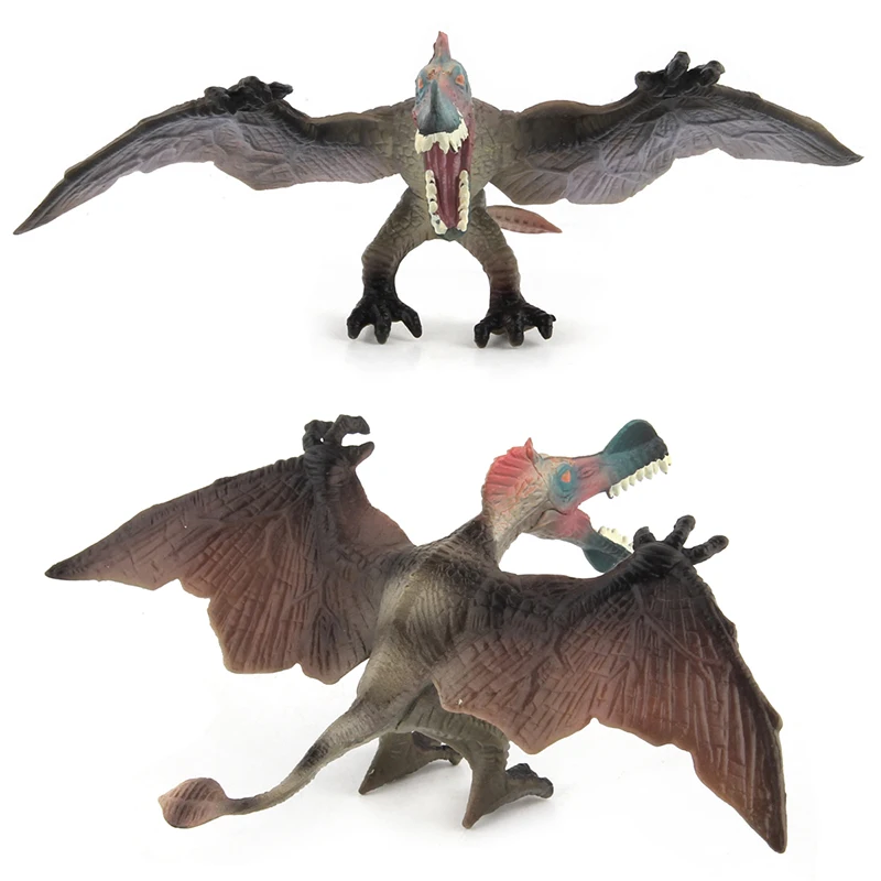 3D Plastic Dinosaur Toy Raged Pterosaur Model Solid Dinosaur Model