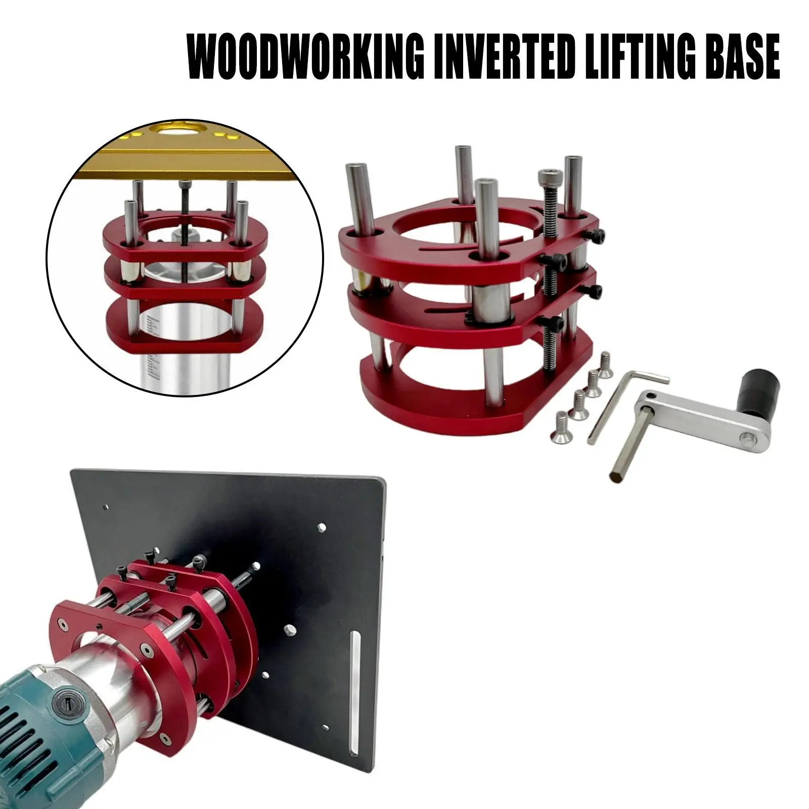 woodworking inverted lifting base flip panel base woodworking tools milling lifting table cutter base router tools
