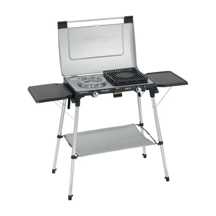 2 Burner Camping Stove Outdoor Barbecue Gas Stove Double Burner Portable Foldable Camping Gas Stove