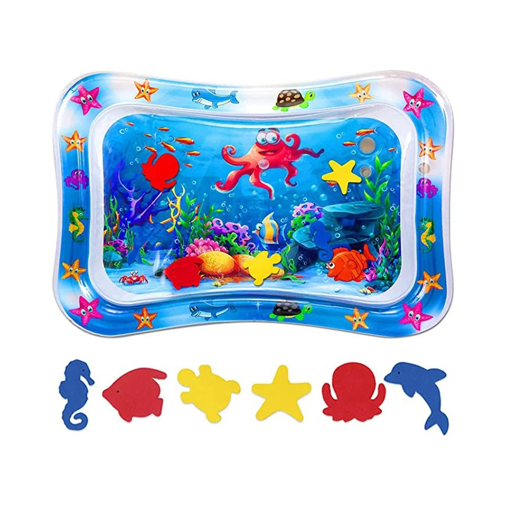 Baby Toys Water Play Mat Inflatable Activity Tummy Time Mat Premium Baby Water Play Mat for Infant Toddlers