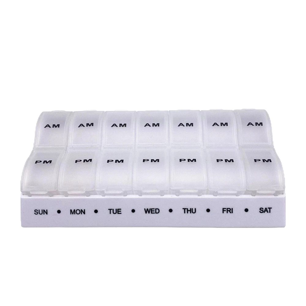 Wholesale Customized Logo 14 Cases Plastic Pill Medicine Box Pill organiser