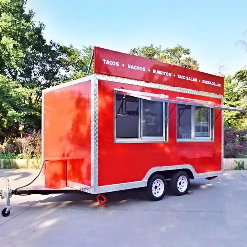 Concession Hot Dog Food Trailer 5m 5 meter Mobile Food Cart concession Trailer