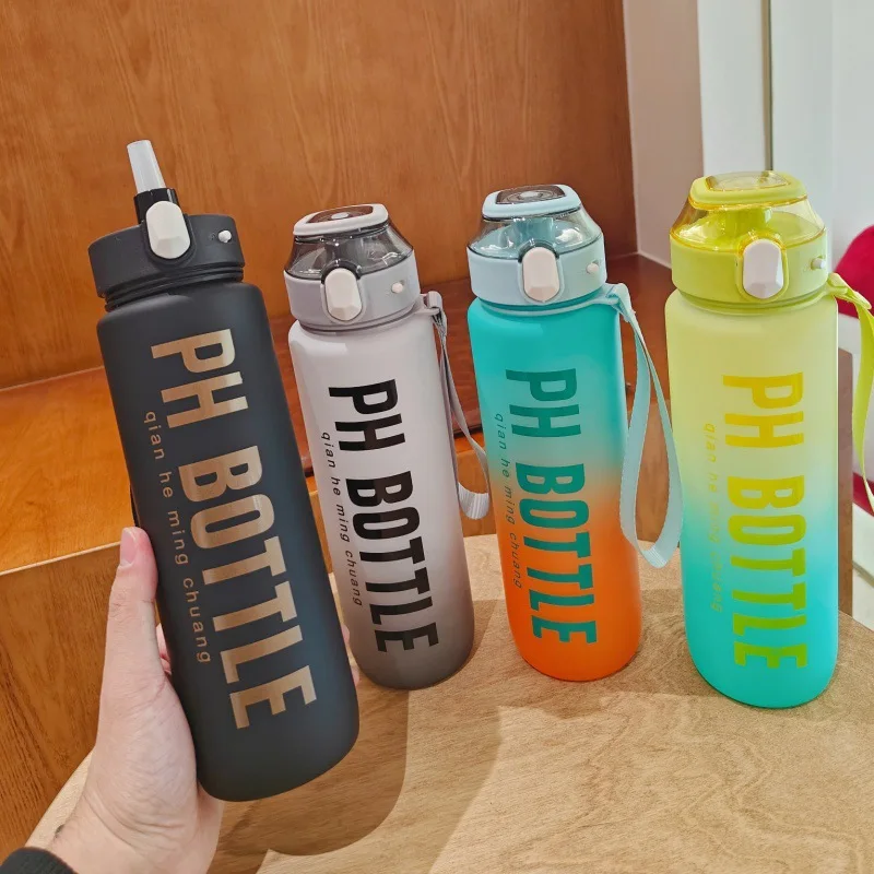 Wholesale Custom Logo Reusable BPA Free 1000ml Plastic Sports Water Bottle for Gym Fitness