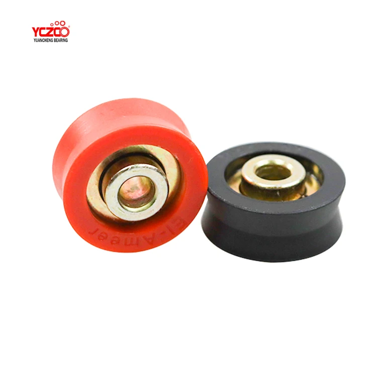 Diameter 27mm v shaped aluminum sliding roller sliding barn door rollers