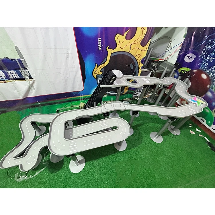 Diy custom large f1 car simulation rally tray billiard marbles pinball rolling bead battle run race maze marble track