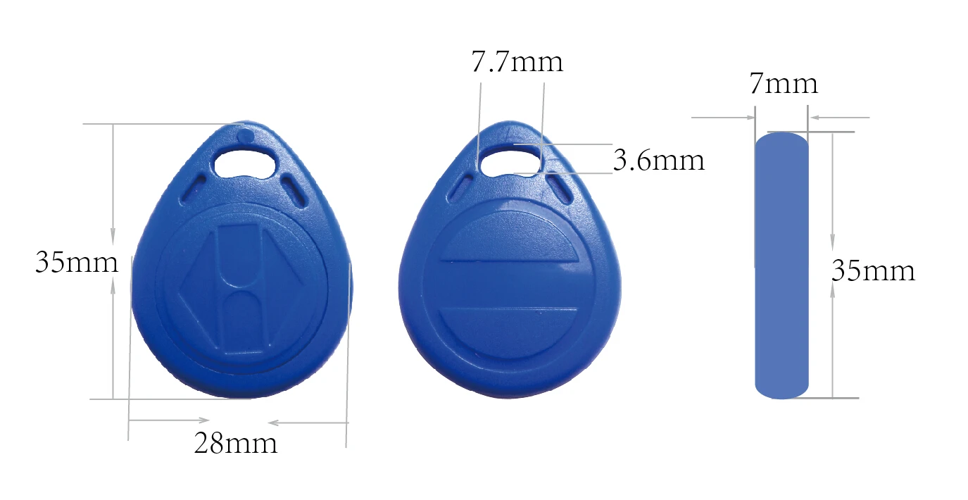 RAFID 125Khz TK4100 RFID Keychain Keyfob token Tags Access Control Rfid Proximity Key Fob