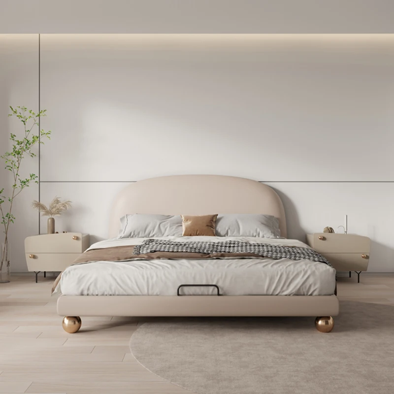 Minimalist design beds for children bedroom furniture set queen bed frame girls boy kids double bed