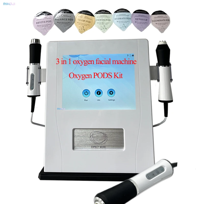 Oxygen Pods Kit Factory Directly Sale Rf Skin Care Face Lift Oxygenation Co2 Bubble Oxygen Facial Kit