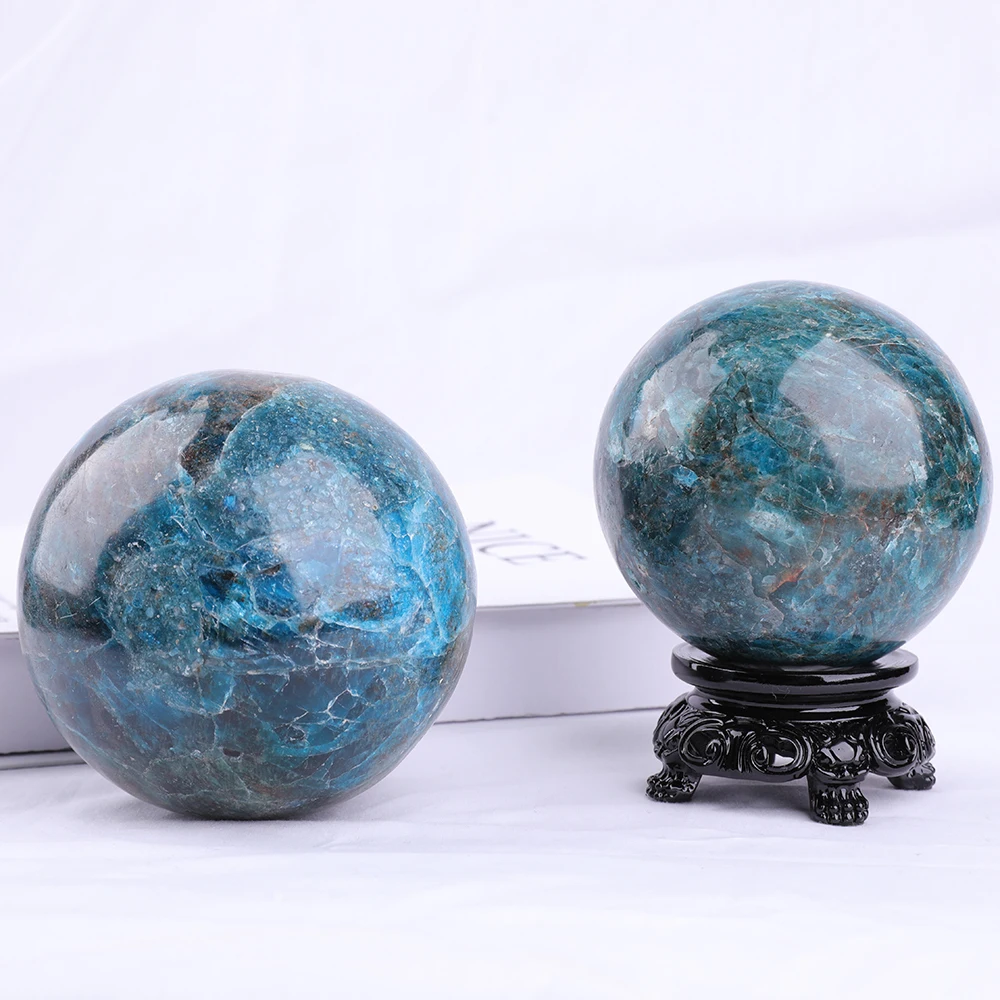Natural Apatite sphere home decoration ball Halloween Christmas gift crystal ball
