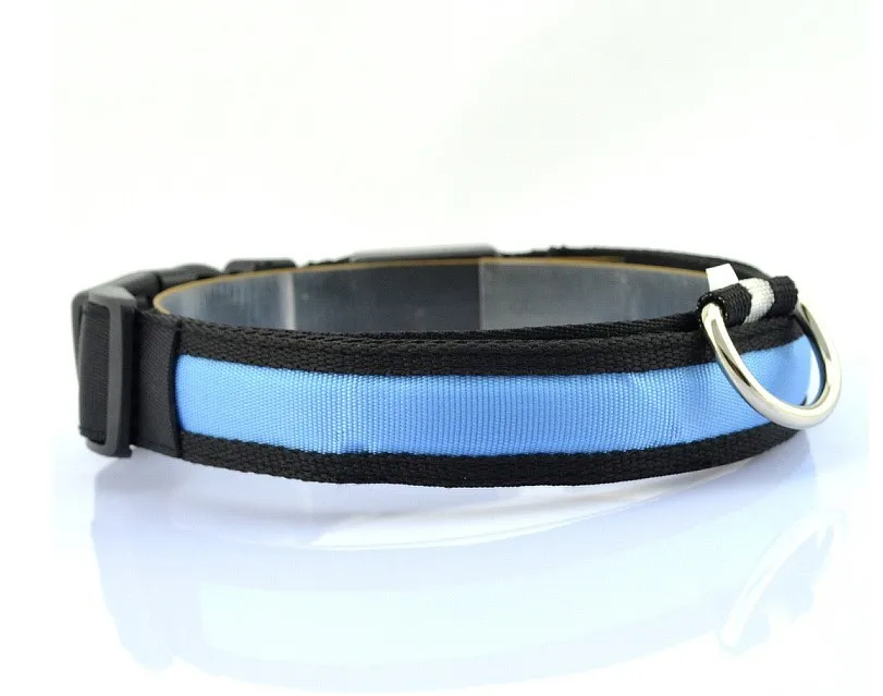 Hot Sale USB Rechargeable LED Pet Flashing Luminous Safety Light up Nylon Led Dog Collar
