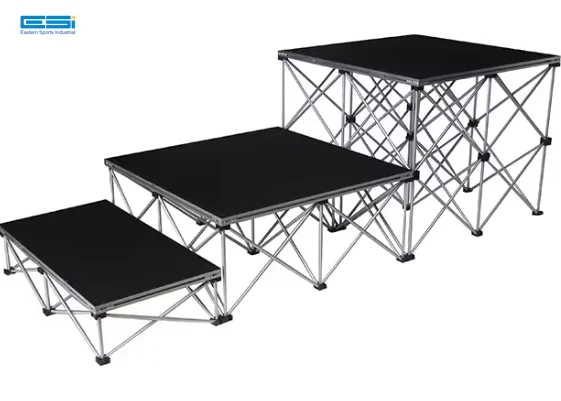 Customized aluminum alloy stage folding event stage truss portable stage platform for truss system