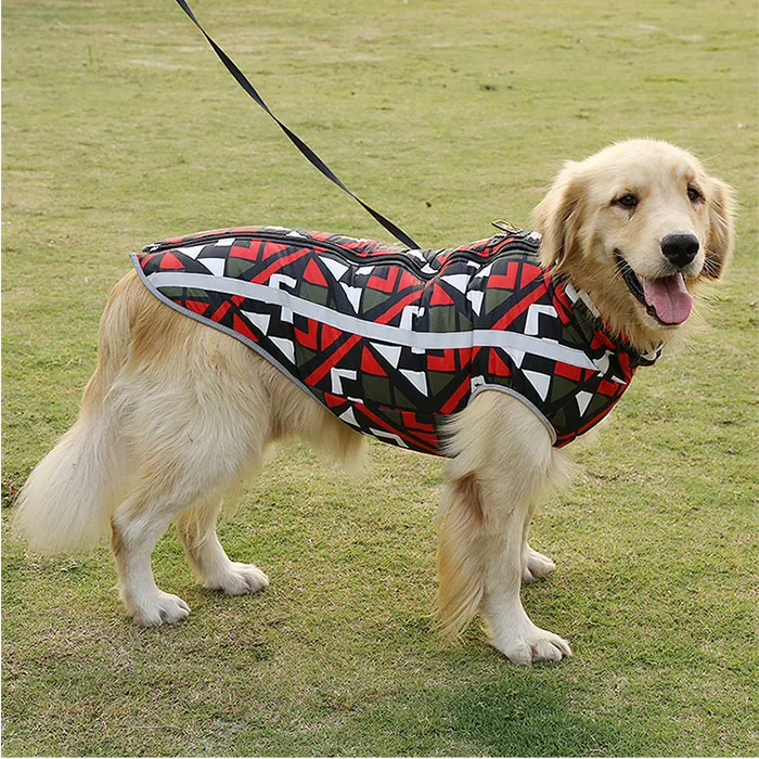 Reflective Dog Winter Coat Sport Vest Jackets Snowsuit Apparel -Small Medium Large Dogs