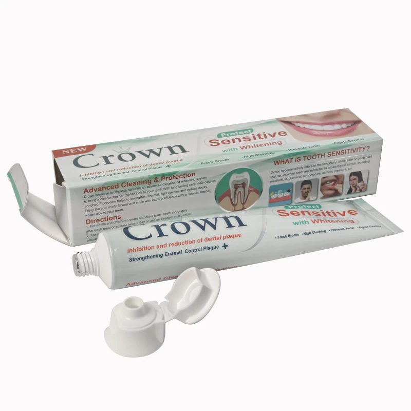 Wholesale Custom Private Label Adult Fluoride Sensitive Whitening Fresh Breath Toothpaste Manufacturer