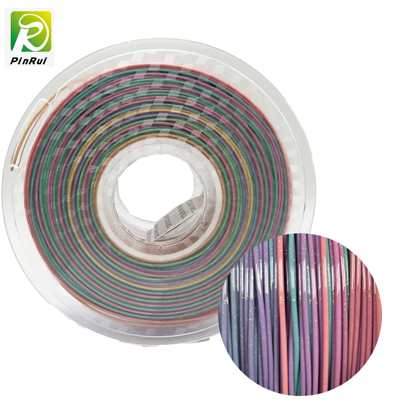 PinRui Glitter PLA 250g 1KG 1.75mm 3D Printer Filament Sparkle Twinkling Multicolor Color