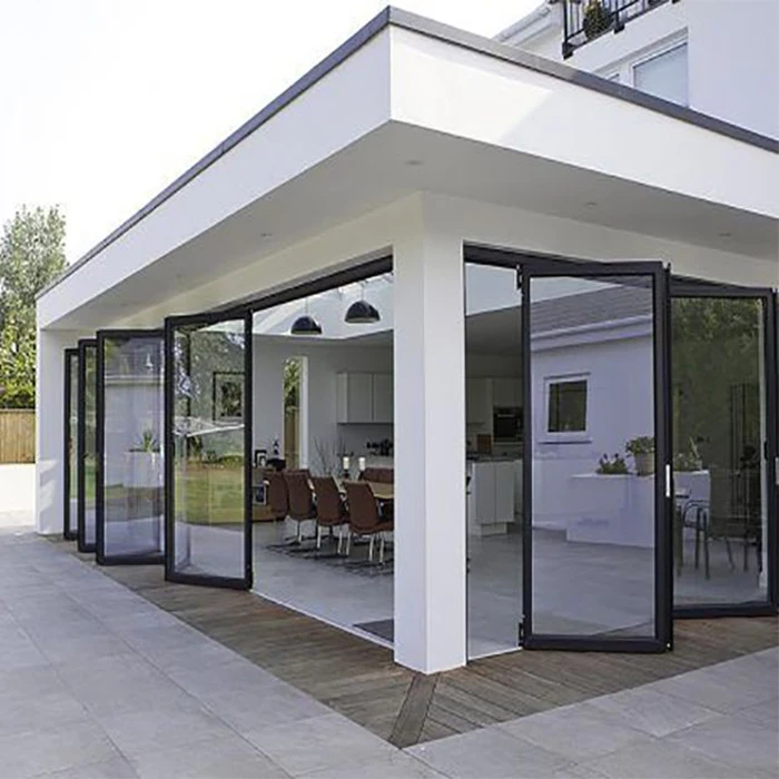 D-TOP SHENZHEN 2023 soundproof folding kitchen and room doors bifold aluminum folding door aluminum folding door for house
