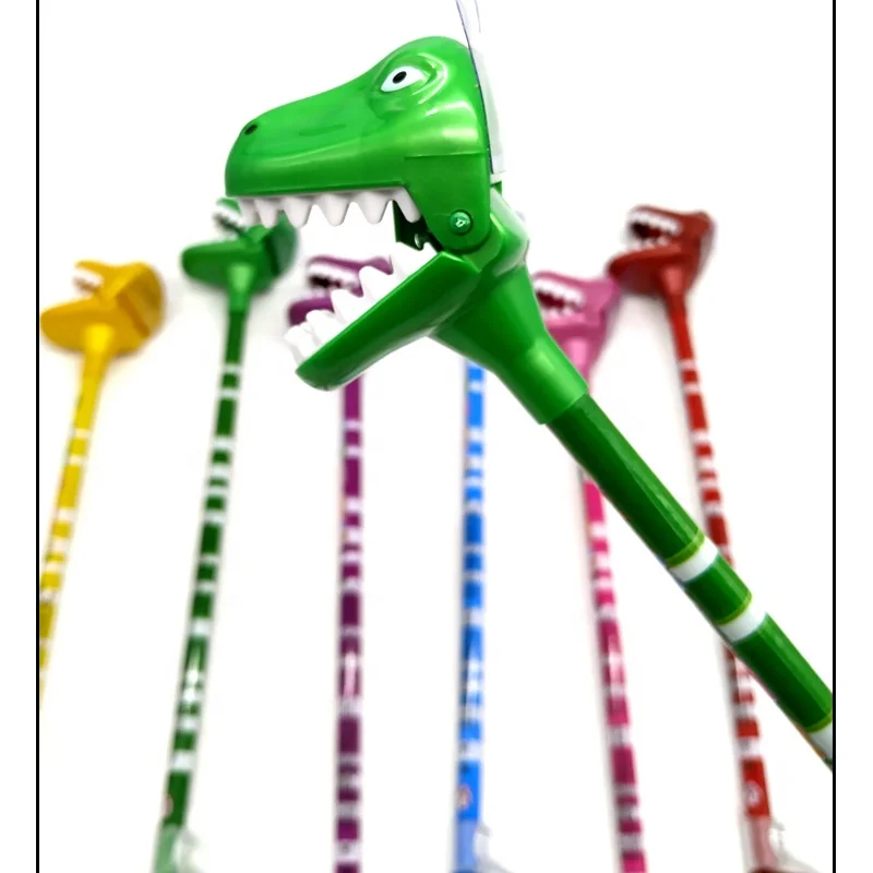 Novelty Kids Candy Toy Big Mouth Dinosaur Big Rex Candy Grabbers Toy With Light And Sound Candy Toy Container