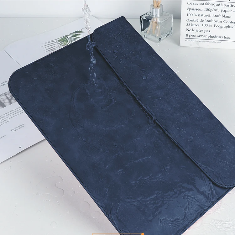 2021 new PU leather laptop bag for MacBook Air 11.6 12 13 15 inch protective case customisable waterproof laptop case sleeve
