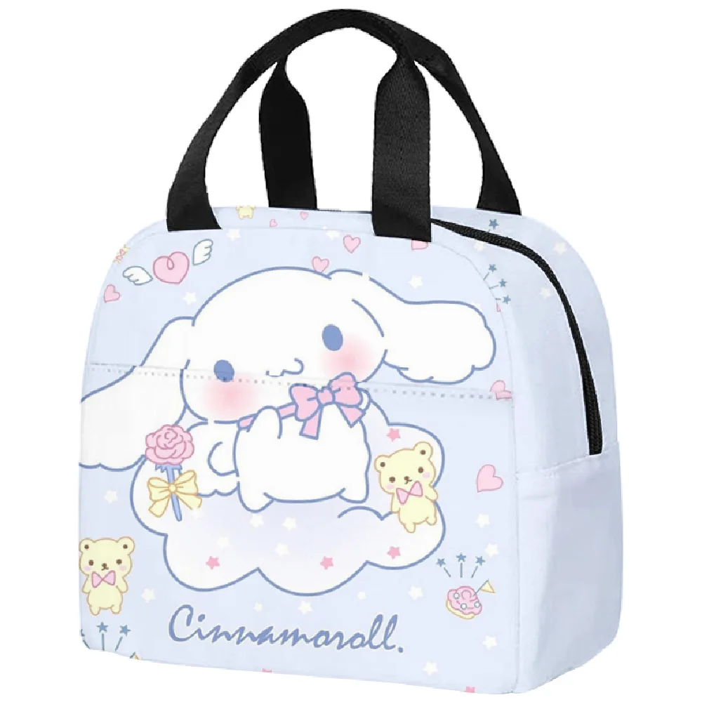 Portable meal bag cute cartoon Cinnamoroll big-eared dog cinnamon dog insulated lunch box bag meal bag