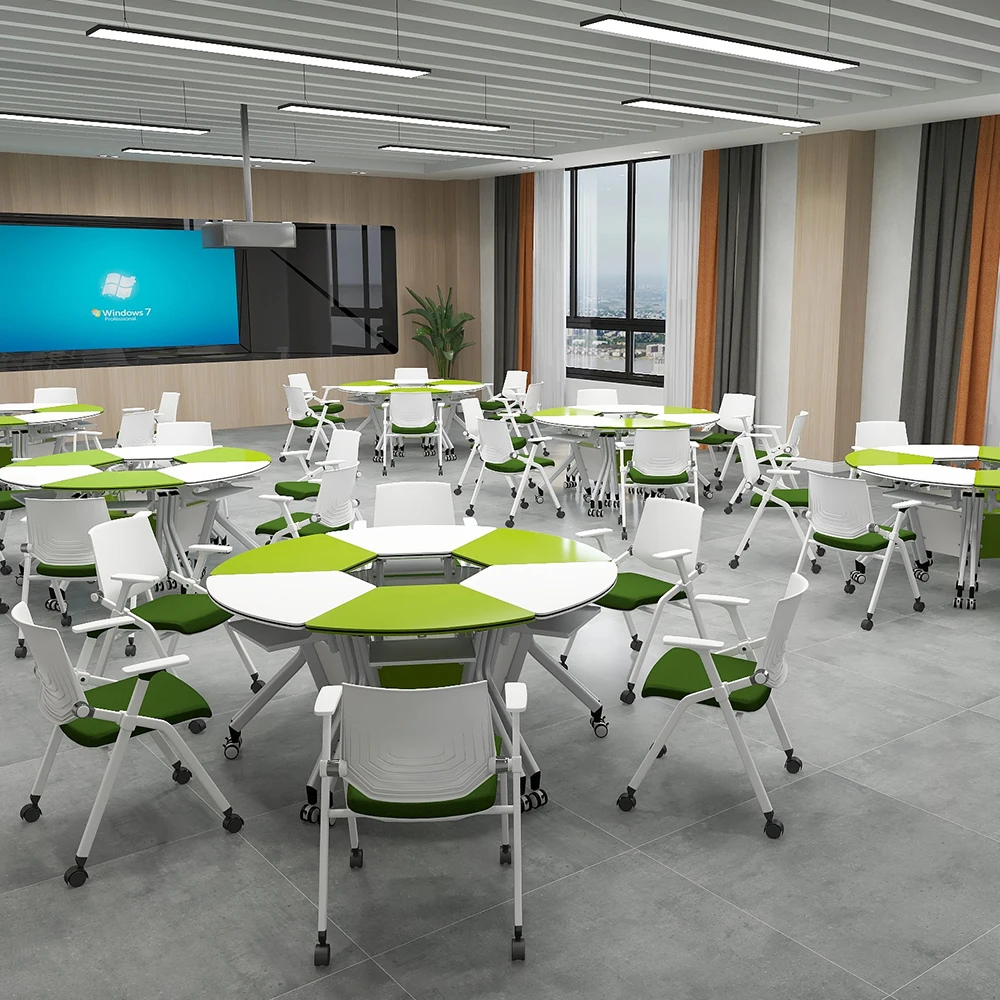 Foshan Wholesale Folding school furniture chair classroom table desks student study school training foldable chair