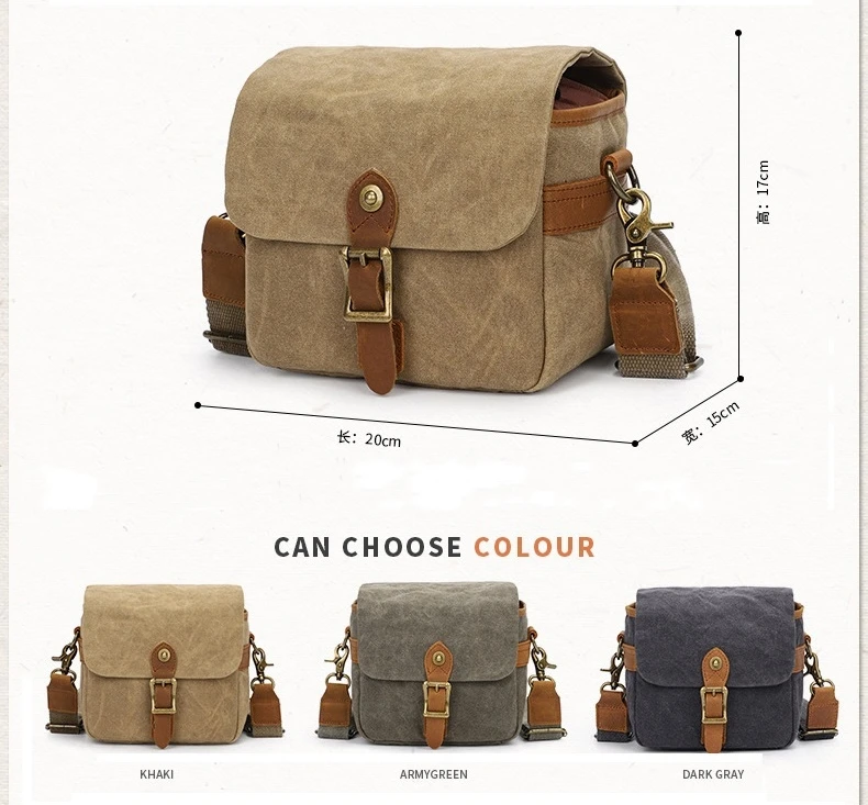 Waterproof Photography Camera Single Shoulder Bag Travel Camera Bag for DSLR SLR Mirrorless Camera