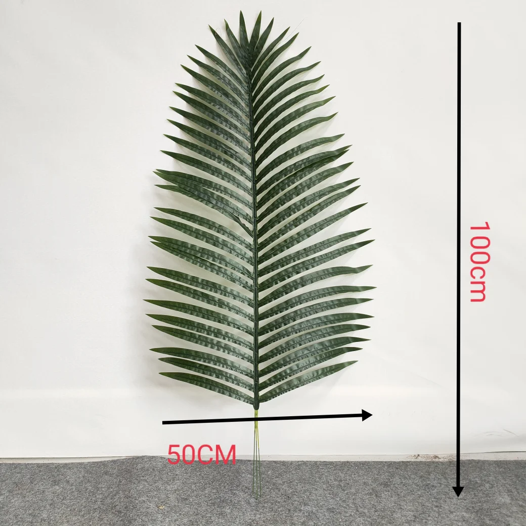 Artificial Tree Branches and Leaves Uv Proof Fakes Dried Artificial Tropical Date Palm Tree Leaves