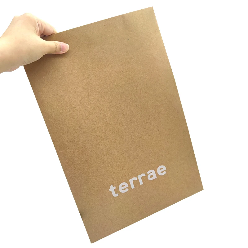 Eco friendly square bottom packaging envelope custom rigid t shirt clothing garment packaging self seal kraft expandable mailer