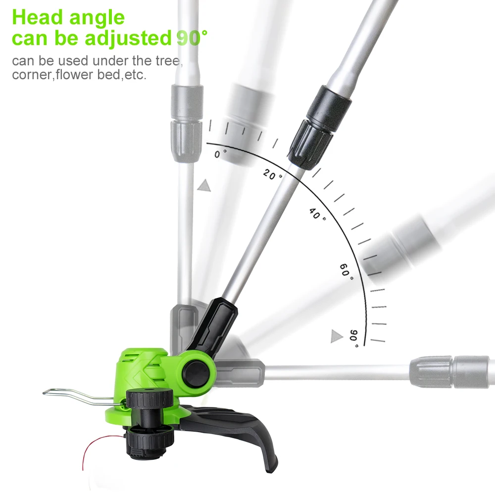 Electric Battery Powered Grass Trimmer With Grass Cutter Blade 20V 18V High Speed String Power Trimmer Brush Cutter