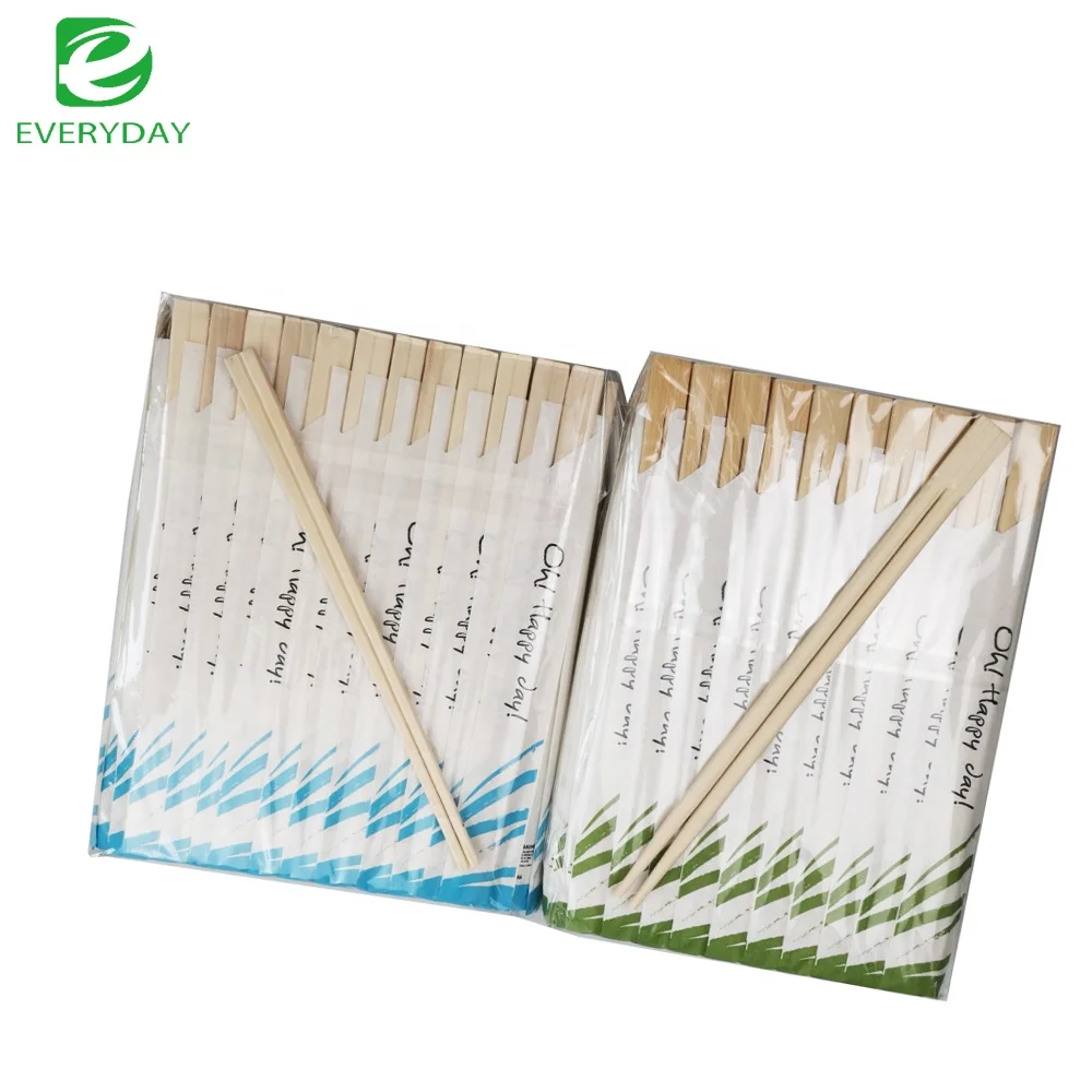 Cheap Chinese Wholesale Disposable Wooden/Bamboo Chopsticks  In Paper Packaging