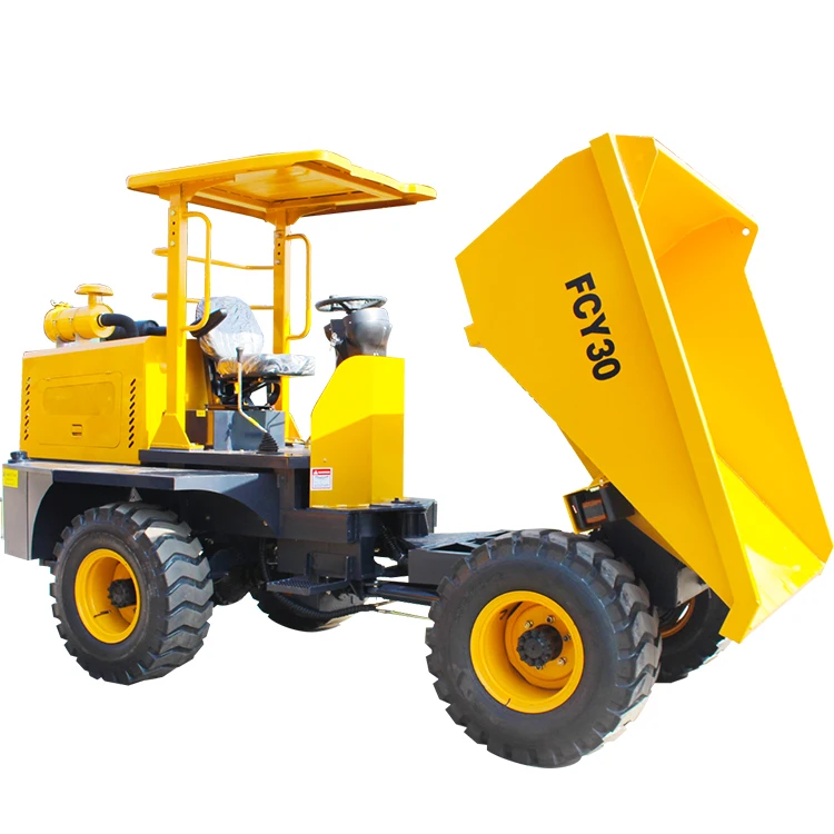 CE Construction mining farm new small concrete dumper / 4x4 wheel mini site dumper 3 ton mining dump truck for sale with CE/EPA