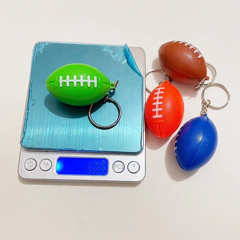 New Creative Simulation Mini Rugby Keychain Keyring Car Pendant Sports Games Small Gift