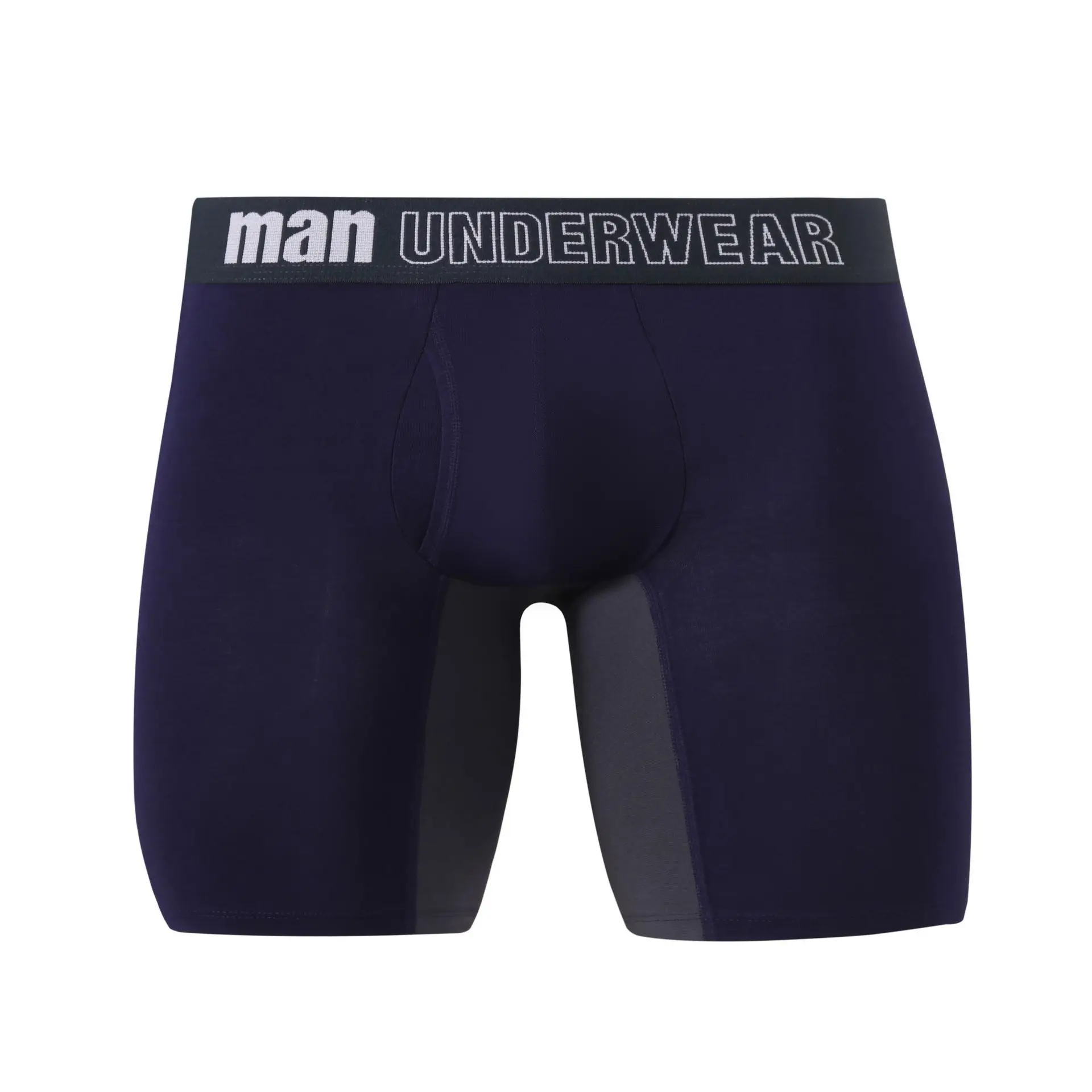 Wholesale Custom Logo Breathable Contrast Color Bamboo Fiber Underwear Boxer Briefs Boxers For Men Undergarments