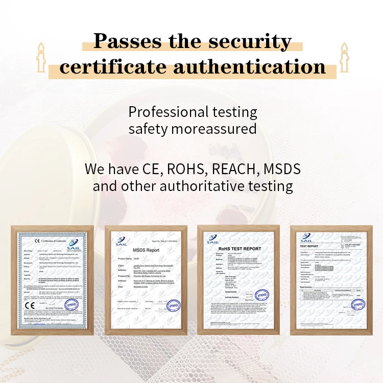 Best selling handmade private label customized soy scented candle with dried flower  inside