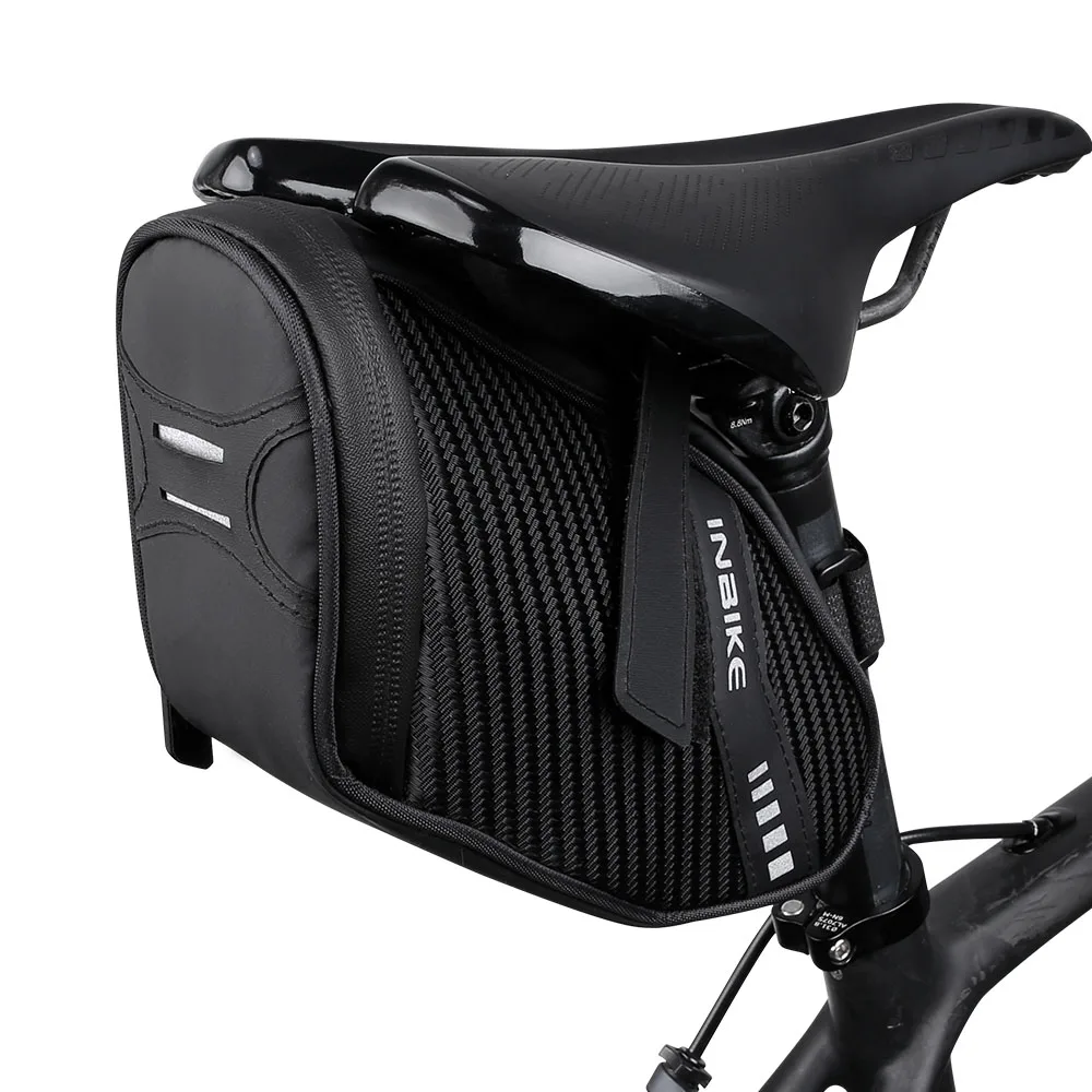 INBIKE Bicycle Waterproof Back Saddle Bike Bags Rear Light Bicycle Storage Bag Seat Tail Bag