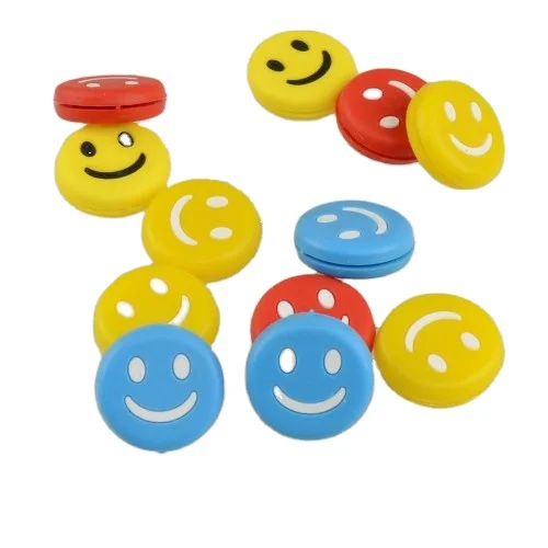 Factory Wholesale Tennis Racquet  Funny Face Tennis Vibrator Dampers PVC Rubber Tennis Dampeners