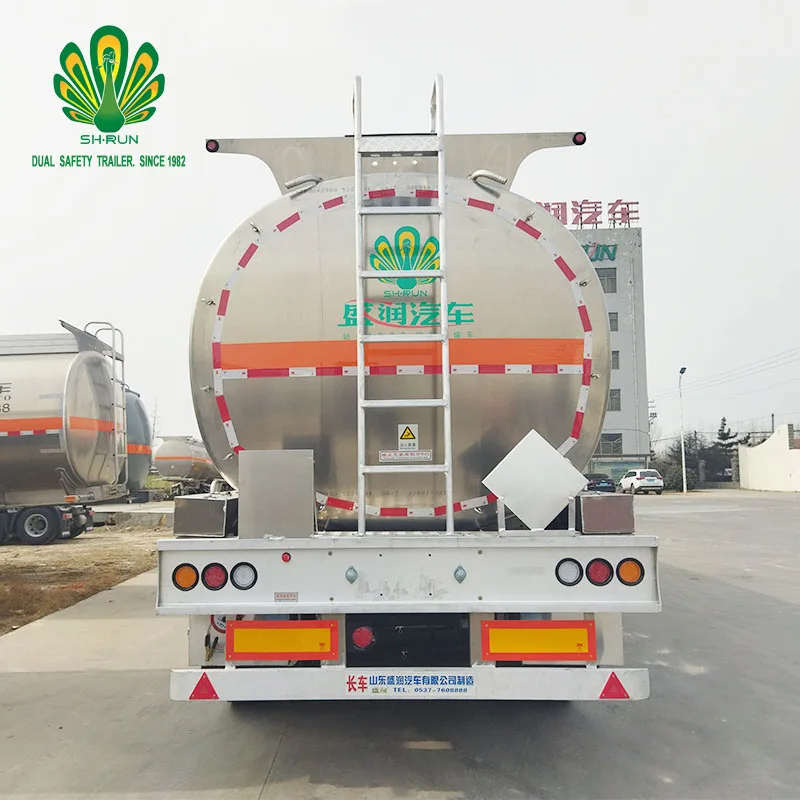 Quality manufacture 42000 Liters Aluminium Alloy Tank Road Tanker Tank Semi Trailers