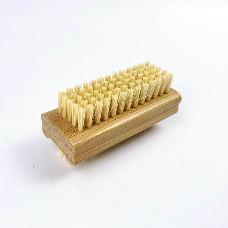Распродажа, Бамбуковая Двухсторонняя щетка для чистки ногтей из ПЭТ