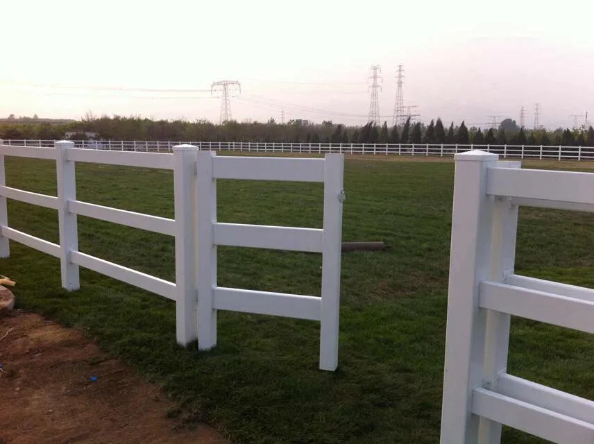 Aluminum white colorbond design composite fence panel for security farm horse sheep fencing