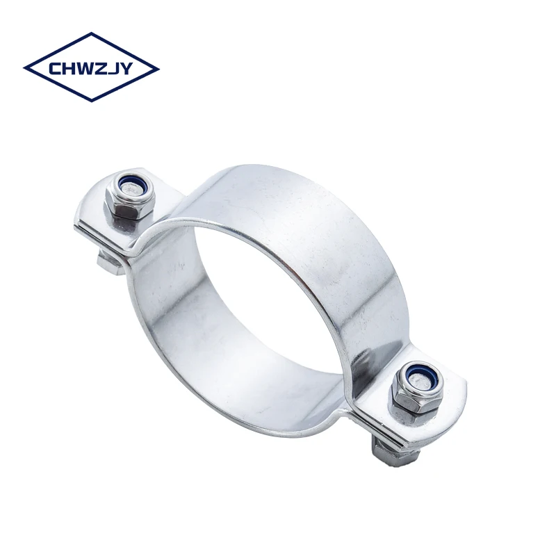 Pipe Holders Swivel Steel Sprinkler Loop Hangers Clamps With Bolt Nut Stainless Carbon Metal Tube Clamp U-Strap U Connecting