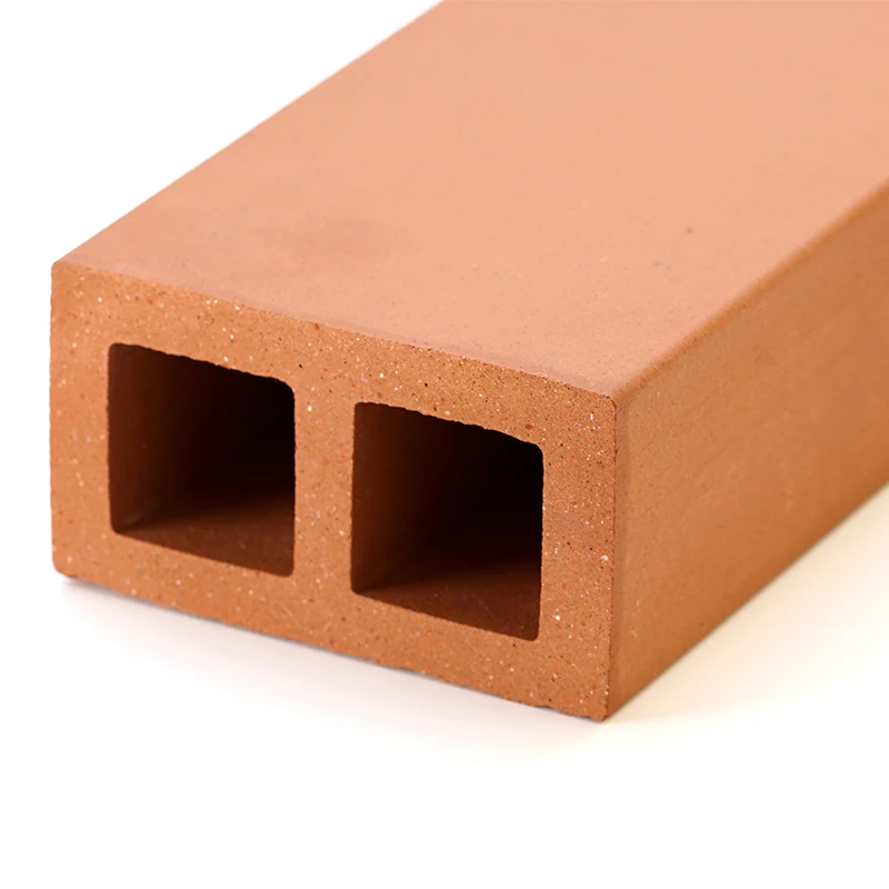 Outside Insulated Fabricated Curtain Wall Cladding Tiles Terracotta Tube